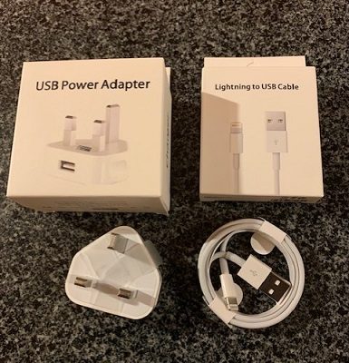 TDS Charger cable and plug set for Iphone