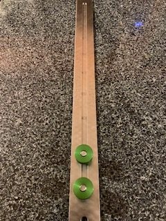 TDS Adjustable straight edge Ruler Large with Green Thumb Screws