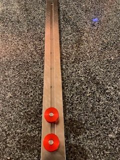 TDS Adjustable straight edge Ruler Large with Red Thumb Screws