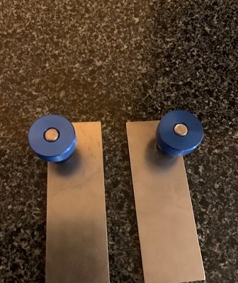 TDS straight edge Ruler ends Blue