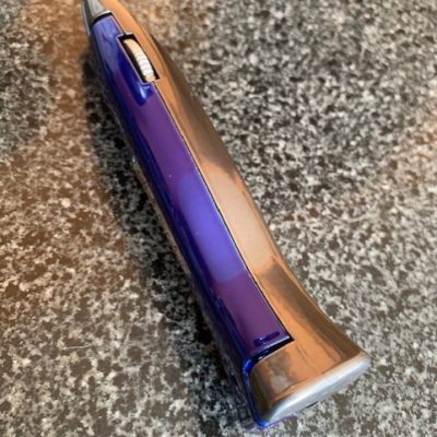 Two Tone Knife Blue and Gun Metal Grey