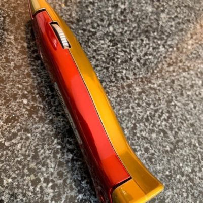 Two Tone Knife Red and Gold