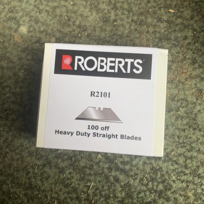 Roberts Heavy Duty Straight Blades 5 x Box 100